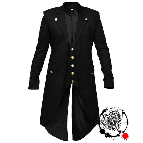 Cappotto lungo steampunk - steampunk, nero