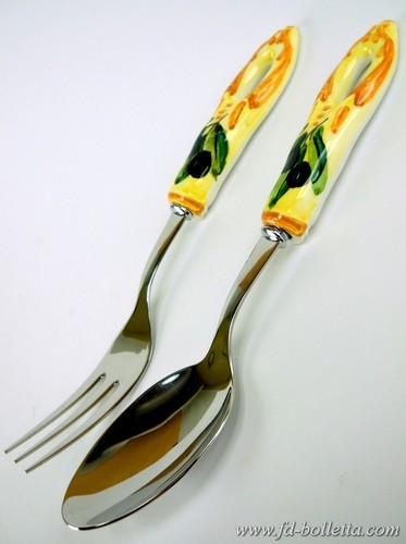 Posate ceramica acciaio made - posate,