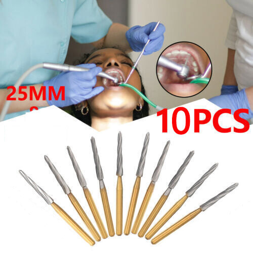 10pz frese diamantate dentali - 10pz,