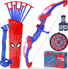 Arco E Frecce per Bambini Con Luce LED, Giocattoli Da Esterno per Bambini Dai 3-