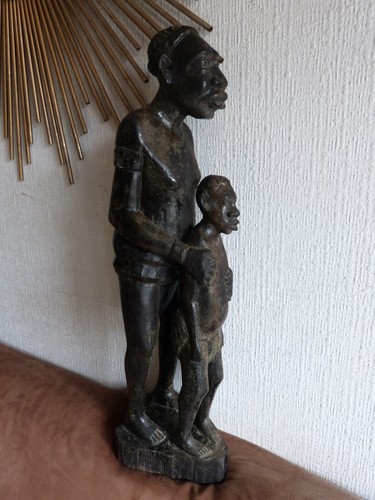 Scultura statua africana - scultura, in