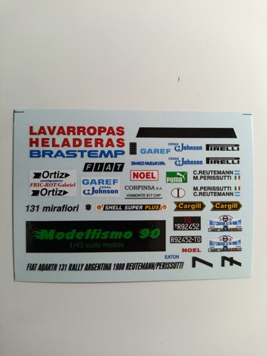 Decals fiat 131 abarth - decals,