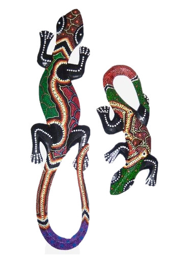 Geko scultura in legno - geko,