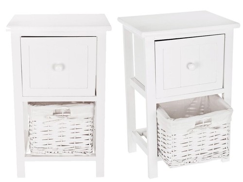 Comodini bianchi shabby - , chic