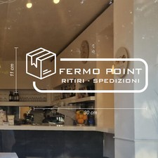 adesivi vetrine fermo point