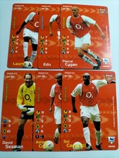 LOTTO 6 CARD SUBBUTEO TRADING GAME 2002/3 ARSENAL PREMIER LEAGUE CAMPBELL SEAMAN