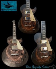 Chitarra elettrica fatta a mano su misura unica stile Black Sabbath LP