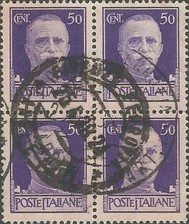 Blocco di 4 francobolli -