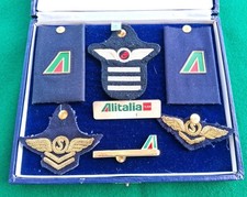 Lotto fregi vintage ADV Assistente Volo Alitalia periodo anni '70/80 originali