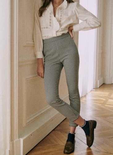 Sezane clara pantaloni nero - sezane,