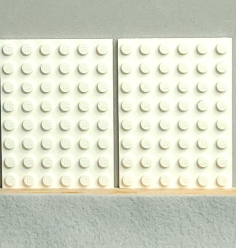 Lego 3036 piastra 6x8 bianco - lego,