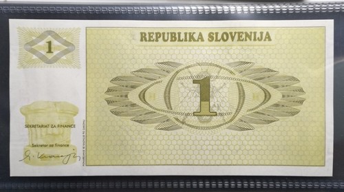 Banconote mondiali slovenia - slovenia, 1