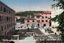 33-7E) PAVULLO FRIGNANO PIAZZA BORELLI ALBERGO CORSINI BANCO ANIMATA VIAGGIATA