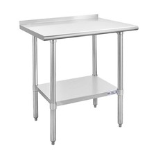 Hally Stainless Steel Table for Prep & Work 24 x 30 Inches, NSF Commercial He...