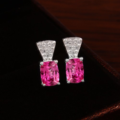 Orecchini zaffiro rosa 925 - zaffiro,