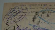 1892 LIVORNO ( LI ) " L. PERTICI & C. " SPEDIZIONIERI _ SPEDISCONO  VINO MARSALA