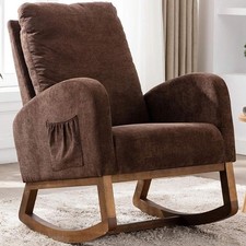Poltrona dondolo marrone in - marrone,