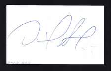 Biglietto 3x5 firmato David