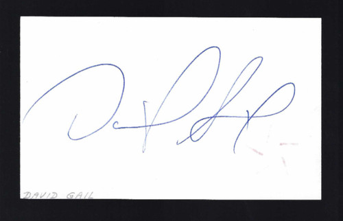 Biglietto 3x5 firmato - , david