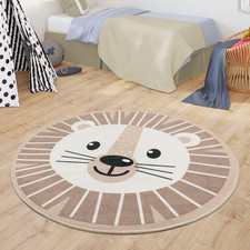 Tappeto Bambini Cameretta Tappeto Bebè per Ragazzi E Ragazze Rotondo Moderno, Co