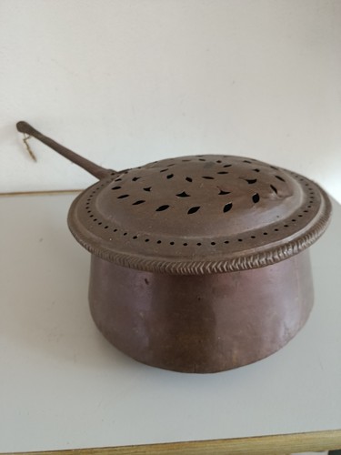 Antico grande scaldaletto - grande,