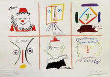 Pablo Picasso Litografia COA originale firmata numerata limitata timbro