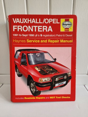 Vauxhall opel frontera manuale - frontera,