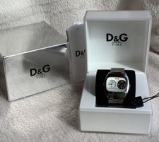 D&G time DW 0138 LIMITED EDITION, orologio doppio a quadrante NUOVO ORIGINALE