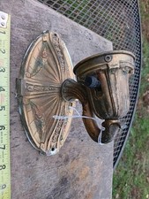 Applique da parete vittoriano antico in metallo art deco