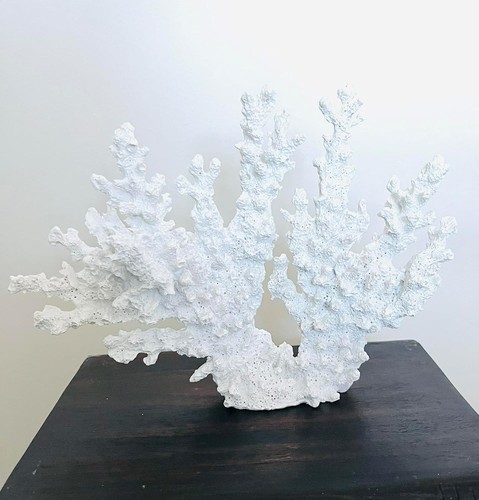 White resin faux fire coral - faux,