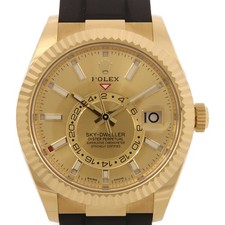 *15%OFF* ROLEX Sky-Dweller Orologio Automatico 326238 Oro Giallo 18K Gomma