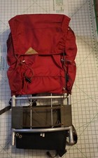 Zaino da trekking vintage KELTY telaio esterno medio multitasche rosso 