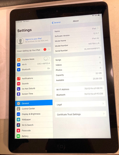 Apple ipad air wi - apple,
