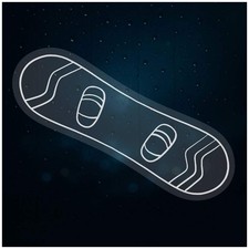 Adesivi/Adesivi statici per finestre 'Snowboard' (WC023951)