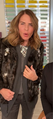Zara trinny cappotto pelliccia - zara,