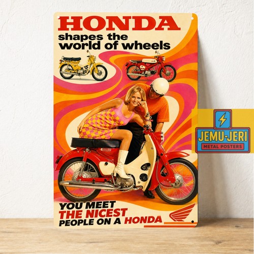 Insegna metallo vintage - , honda