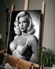 Jayne Mansfiel QUADRO SU TELA CUBISTA Hitt con certificato di autenticità