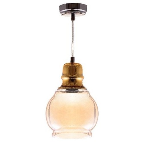 Lampadario vetro dorato - lampadario, in