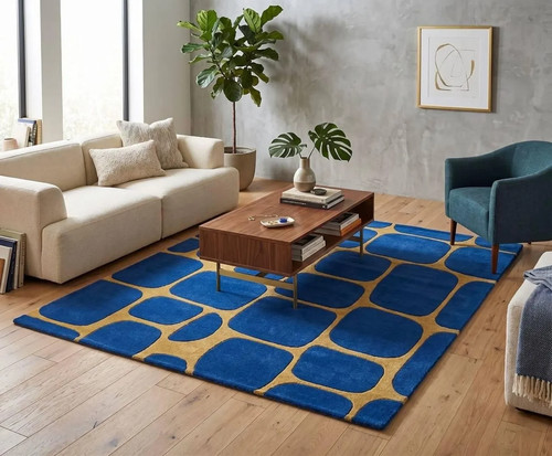 Tappeto moderno lana - moderno,