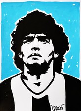 Dr. LOVE MARADONA STREET ART Mario Schifano Banksy Mimmo Rotella Pablo Picasso