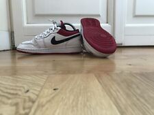 Nike usate Air Jordan 1 Retro Low White University Red taglia Eu 36 Uk 3.5