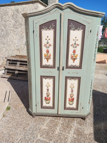 Armadio tirolese dipinto - armadio,