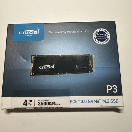 Crucial 4tb ssd - p3, nvme