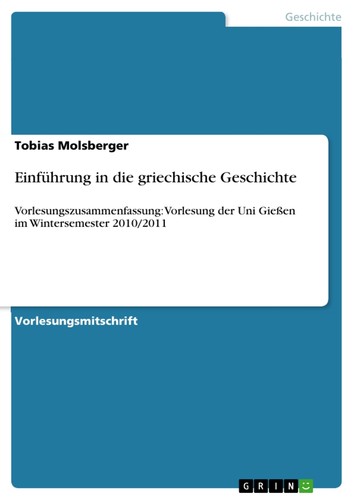 Einführung die griechische - in,