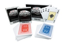2 Mazzi di Carte da Gioco Professionali Poker Night Pro - 100% Plastica Impermea