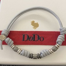 Dodo Pomellato Bracciale Grigio Stud Borchie Rondelle Titanio Argento Unisex Rar