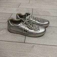 Prada Vintage Silver Sneakers Women Tg 38