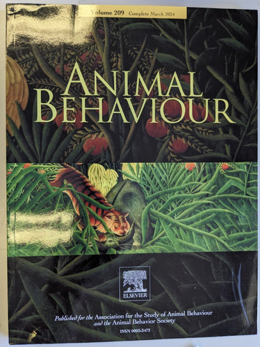 Animal behaviour volume 209 - volume,