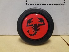 Pulsante clacson abarth rosso - clacson,