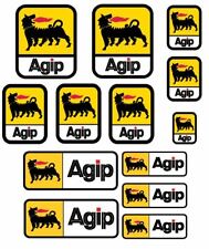 Set 13 Adesivi Agip BIG Style Sponsor Tecnici auto moto